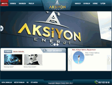 Tablet Screenshot of aksiyonenerji.com